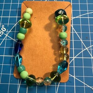 Handmade Bracelet; seafoam